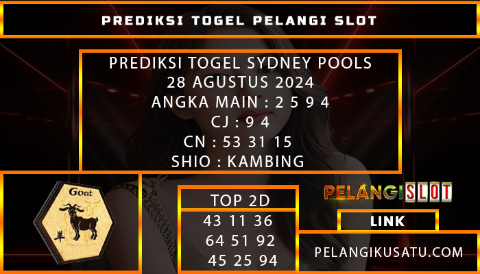 PREDIKSI TOGEL SYDNEY POOLS 28 AGUSTUS 2024