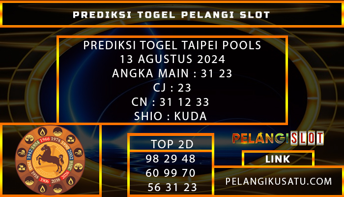 PREDIKSI TOGEL TAIPEI POOLS 13 AGUSTUS 2024