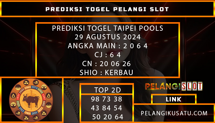 PREDIKSI TOGEL TAIPEI POOLS 29 AGUSTUS 2024