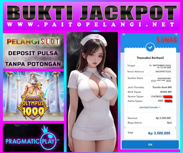 BUKTI JACKPOT PRAGMATIC 12 SEPTEMBER 2024