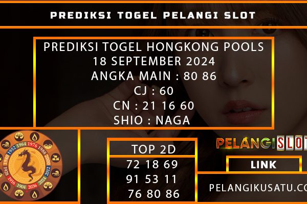 PREDIKSI TOGEL HONGKONG POOLS 18 SEPTEMBER 2024