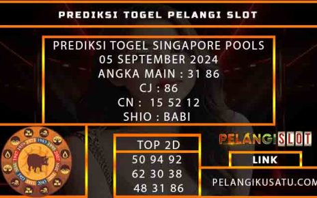 PREDIKSI TOGEL SINGAPORE POOLS05 SEPTEMBER 2024