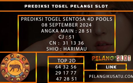 PREDIKSI TOGEL SENTOSA 4D POOLS 08 SEPTEMBER 2024