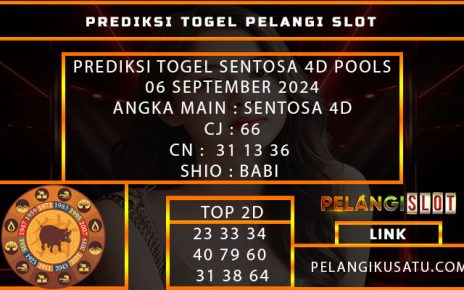 PREDIKSI TOGEL SENTOSA TOTO POOLS 06 SEPTEMBER 2024