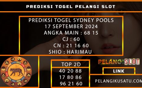 PREDIKSI TOGEL SYDNEY POOLS 17 SEPTEMBER 2024