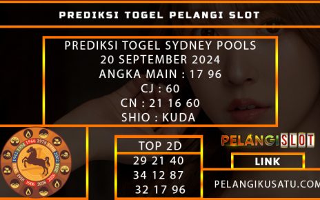 PREDIKSI TOGEL SYDNEY POOLS 20 SEPTEMBER 2024