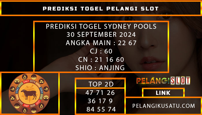 PREDIKSI TOGEL SYDNEY POOLS 30 SEPTEMBER 2024