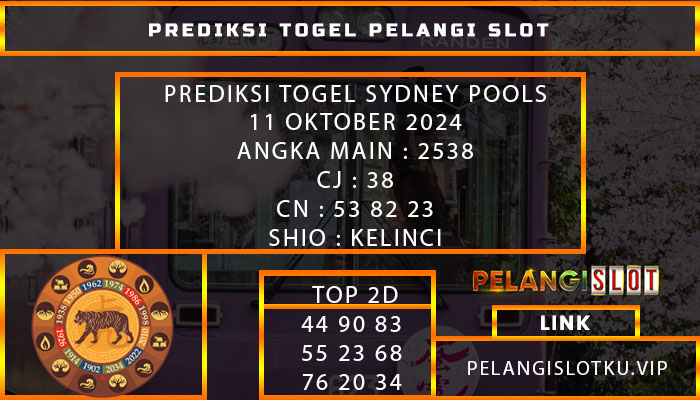 PREDIKSI TOGEL SYDNEY POOLS 11 OKTOBER 2024