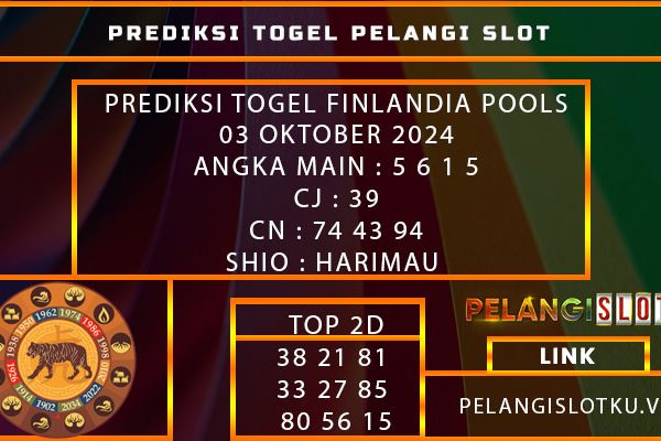 PREDIKSI TOGEL FINLANDIA POOLS 03 OKTOBER 2024