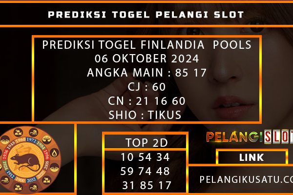 PREDIKSI TOGEL FINLANDIA POOLS 07 OKTOBER 2024