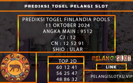 PREDIKSI TOGEL FINLANDIA POOLS 11 OKTOBER 2024