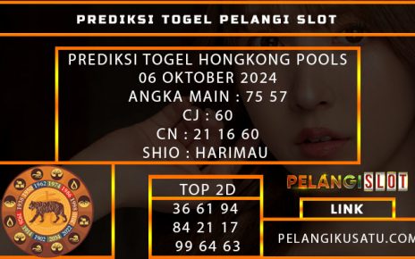 PREDIKSI TOGEL HONGKONG POOLS 06 OKTOBER 2024