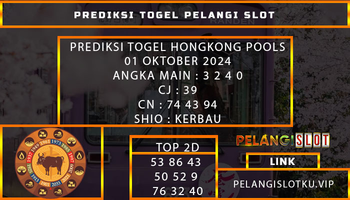 PREDIKSI TOGEL HONGKONG POOLS 01 OKTOBER 2024