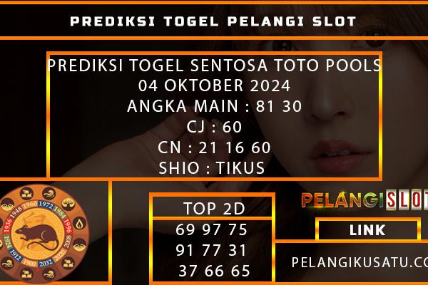 PREDIKSI TOGEL SENTOSA TOTO POOLS 04 OKTOBER 2024