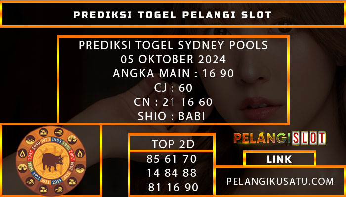 PREDIKSI TOGEL SYDNEY POOLS 05 OKTOBER 2024