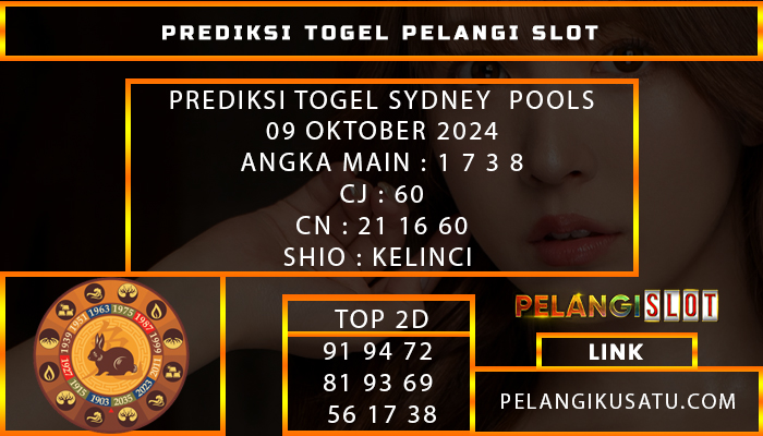 PREDIKSI TOGEL SYDNEY POOLS 09 OKTOBER 2024