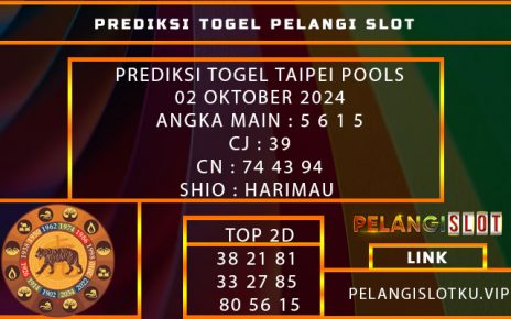 PREDIKSI TOGEL TAIPEI POOLS 02 OKTOBER 2024