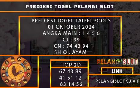 PREDIKSI TOGEL TAIPEI POOLS 01 OKTOBER 2024