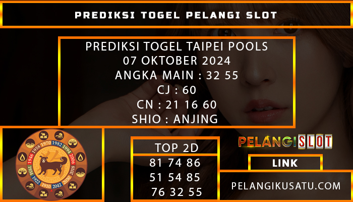 PREDIKSI TOGEL TAIPEI POOLS 07 OKTOBER 2024