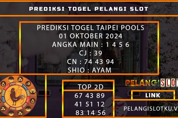 PREDIKSI TOGEL TAIPEI POOLS 01 OKTOBER 2024