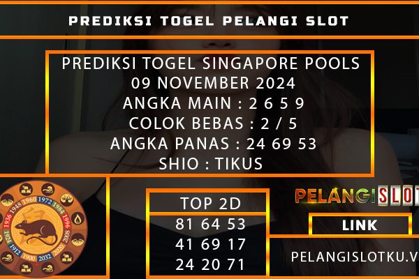 PREDIKSI TOGEL SINGAPORE POOLS 09 NOVEMBER 2024