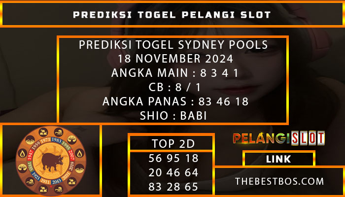 PREDIKSI TOGEL SYDNEY POOLS 18 NOVEMBER 2024